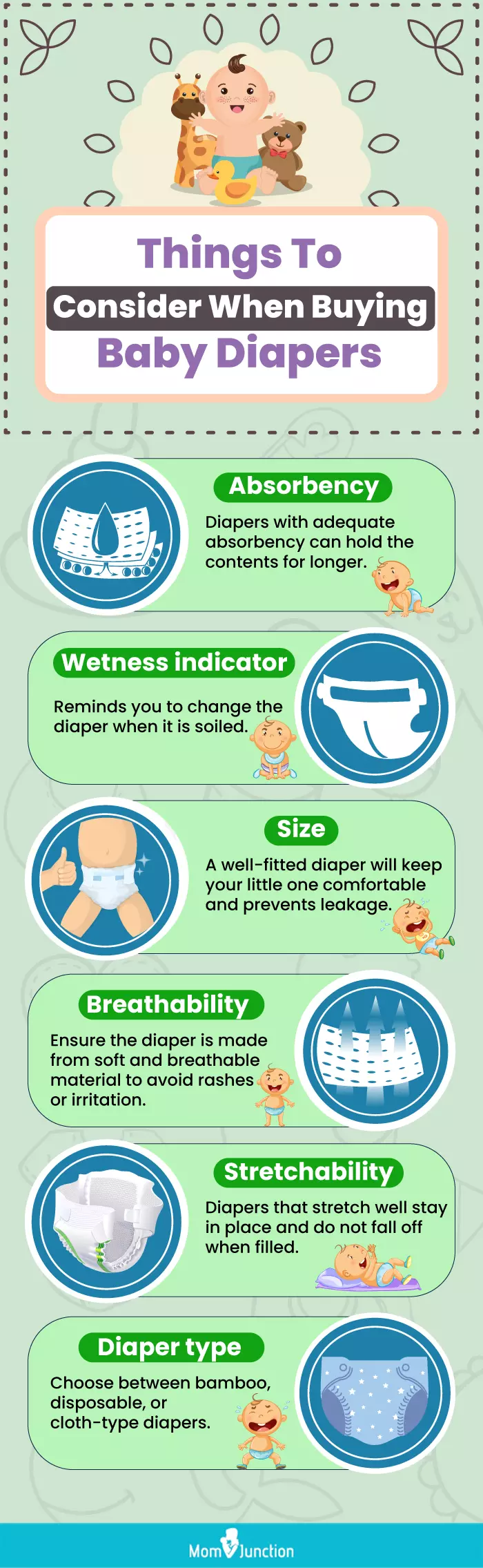 Things To Consider When Buying Baby Diapers (Infographic)