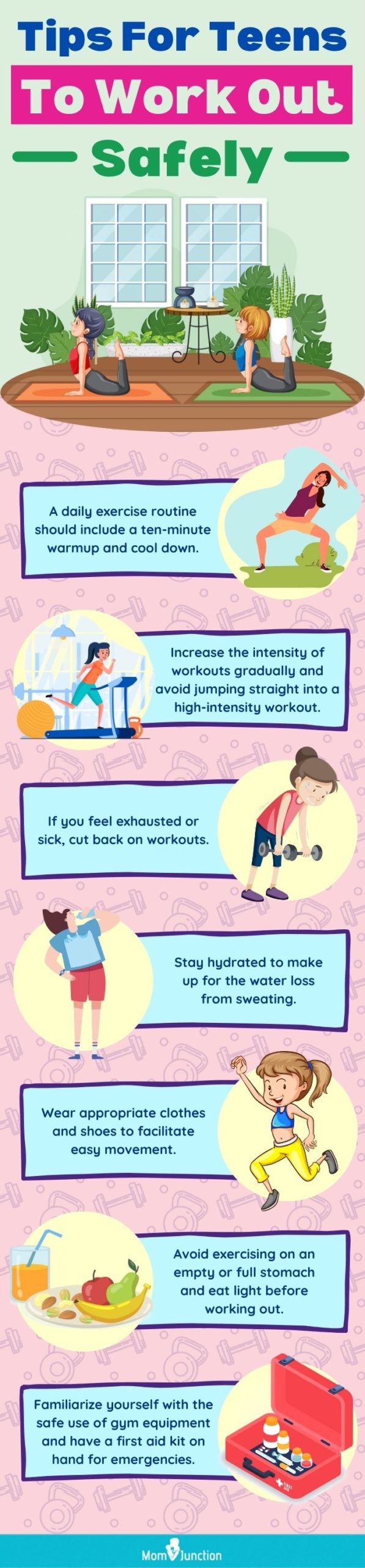 tips for teens to work out safely [infographic]