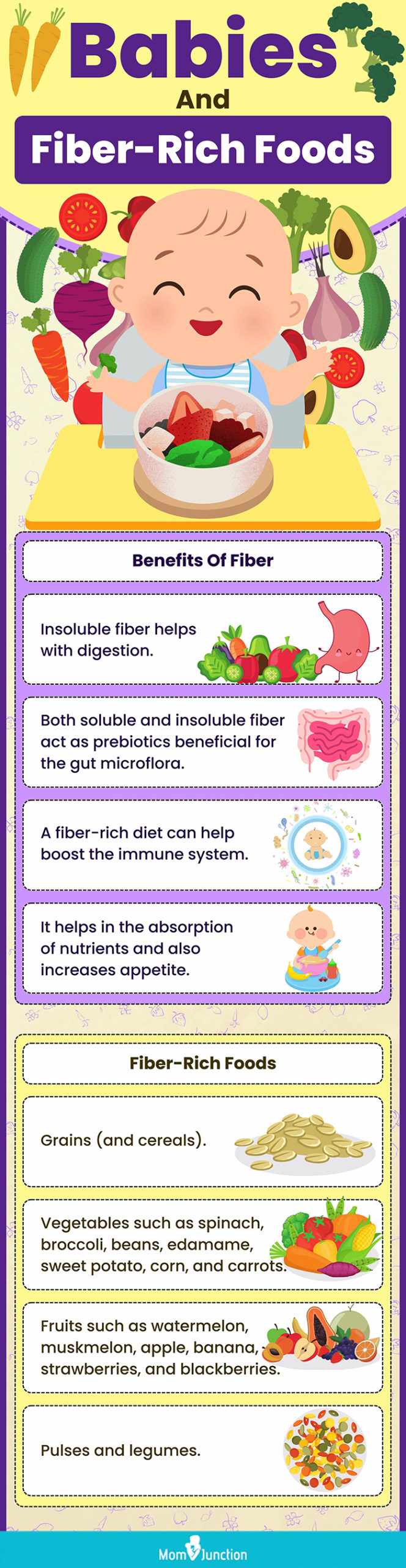 babies and fiber rich foods (infographic)