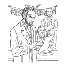 Medal of honor, Abraham Lincoln coloring page_image