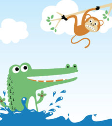 Interesting Monkey And Crocodile Story For Kids