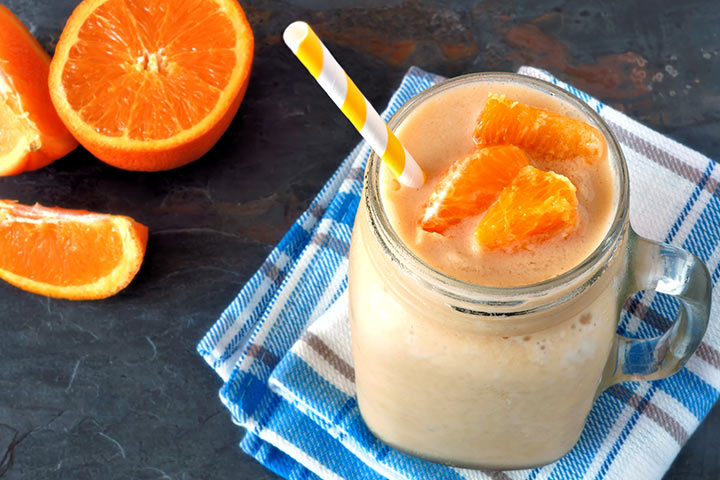 Orange milkshake recipe for kids