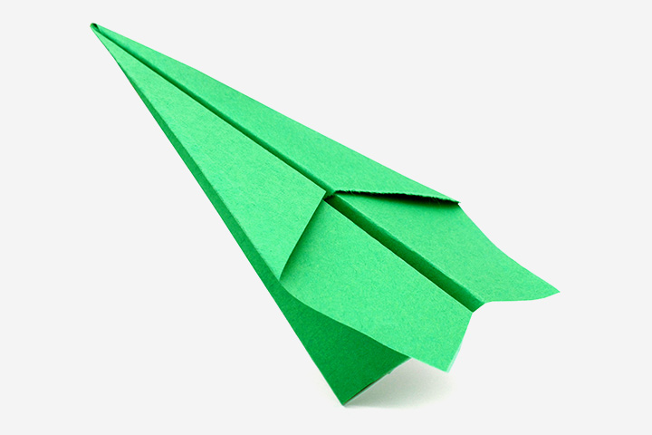 Origami airplane craft for kids