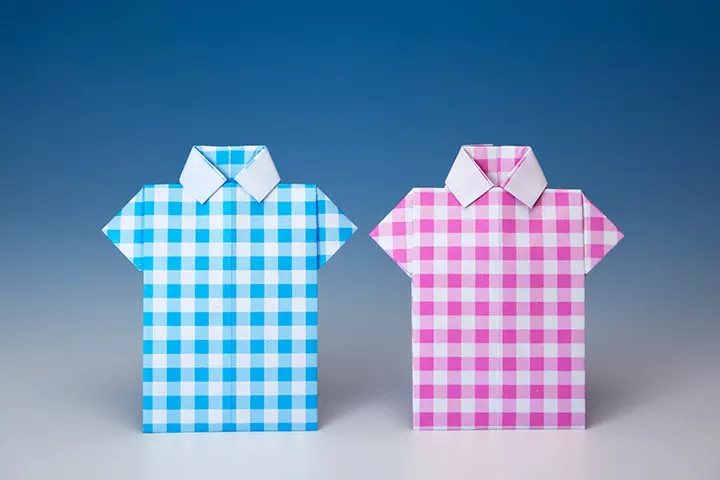 Origami shirt craft for kids