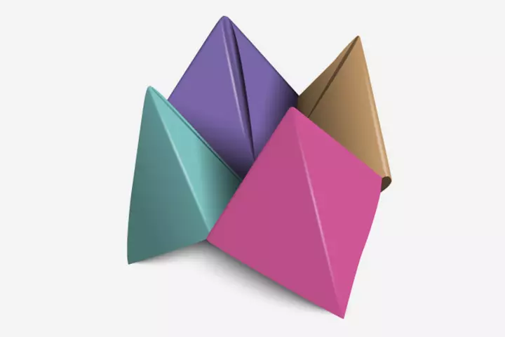 Origami star craft for kids