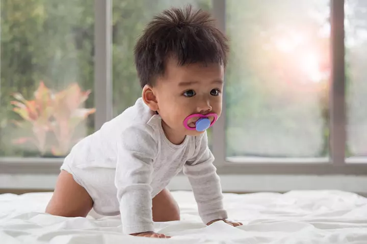 Pacifiers help calm and soothe the baby