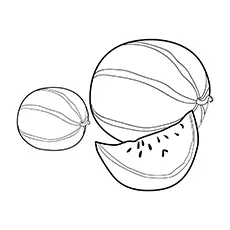 Picnic watermelon coloring page_image