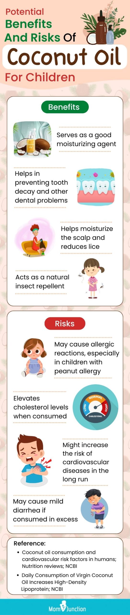 potential benefits and risks of coconut oil for children [infographic]