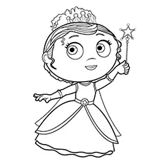 Princess Presto from Super Why coloring page