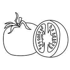 Roma tomato coloring page