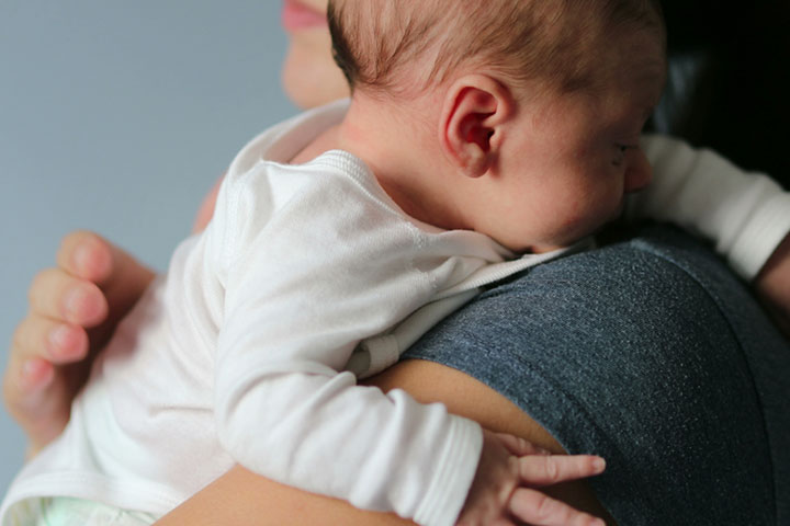 Stroke baby's back if baby falls asleep while breastfeeding
