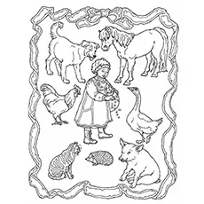 The Hat, Jan Brett coloring page_image
