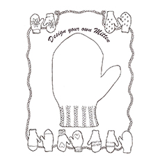 The Mitten, Jan Brett coloring page