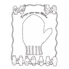 The Mitten, Jan Brett coloring page_image