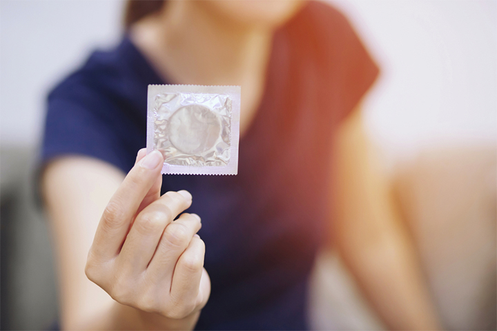 The risk of miscarriage decreases if you use condoms during sex