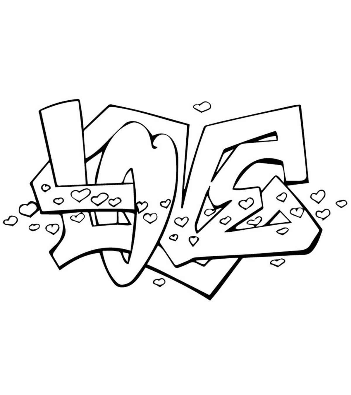 Top 10 Graffiti Coloring Pages For Your Little Ones