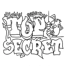 Top Secret Graffiti coloring page_image