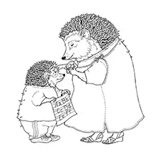 Trouble With Trolls, Jan Brett coloring page_image