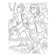 Tulio from Rio movie coloring page