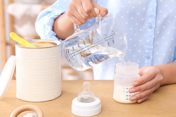 Use bottled water for making infant formula