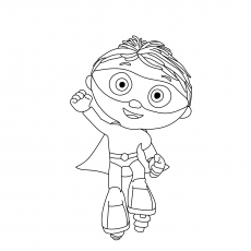 Whyatt Beanstalk from Super Why coloring page
