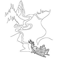 安娜在她的方式Elsa, Frozen coloring page