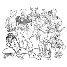 Avengers Age Of Ultron coloring page