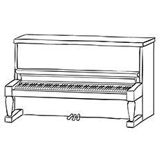 grand piano coloring page