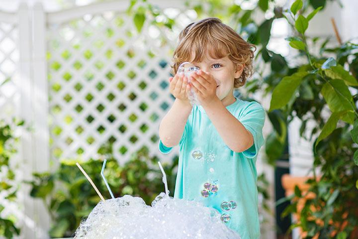 Big bubble, indoor games for kids