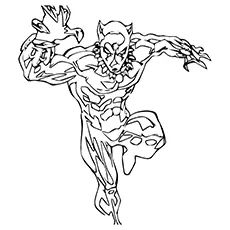 Black Panther, Avengers coloring page