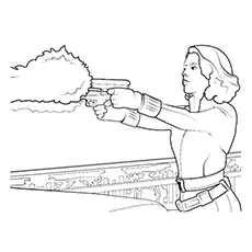 Black Widow, Avengers coloring page