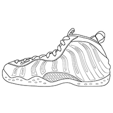 Bowling shoes coloring page