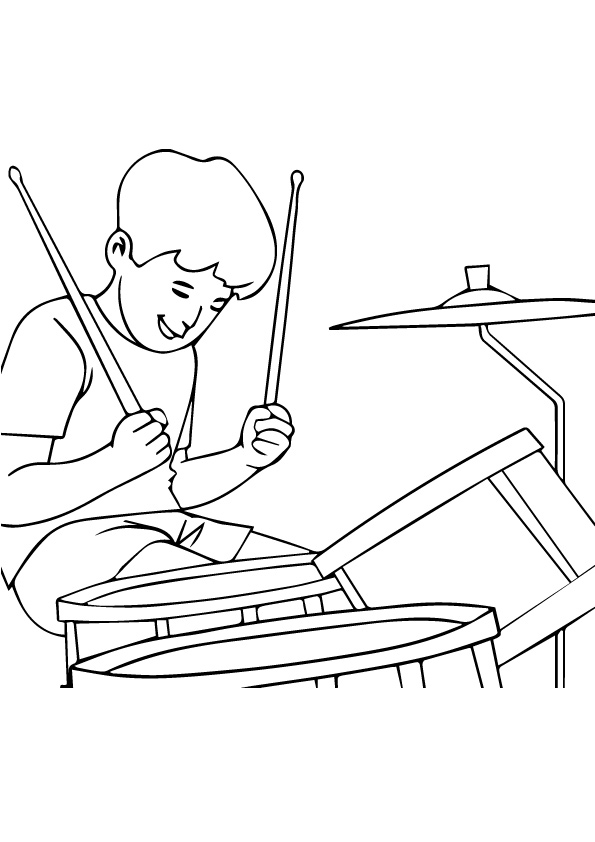 Boy-Playing-Acoustic-Drum