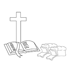 Bread of life coloring page
