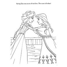 frozen coloring pages anna and kristoffs baby