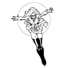 Carol Danvers, Avengers coloring page