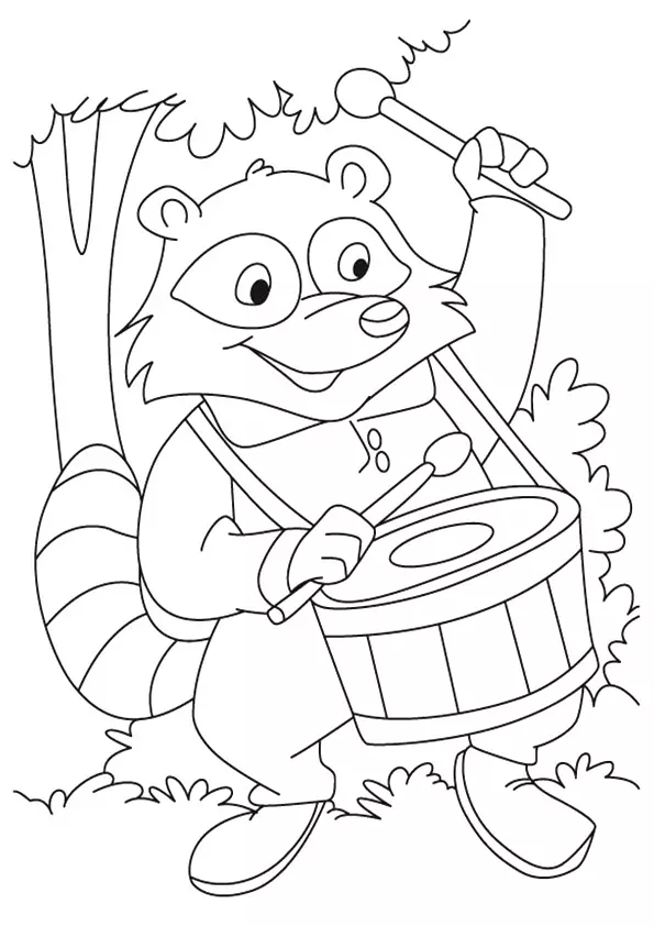 Cartoon-Raccoon