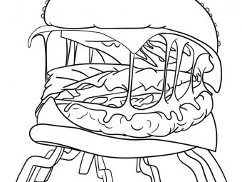 10 Printable Burger Coloring Pages For Your Little One