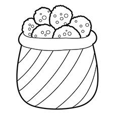 Chocolate chip cookies coloring page