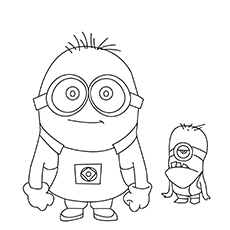 Dave, minions coloring page