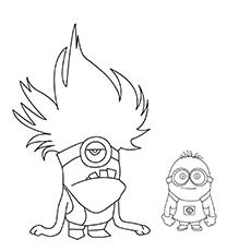 evil minion coloring pages