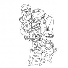 Despicable Me, minion coloring page