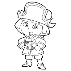 Dora The Pirate coloring page