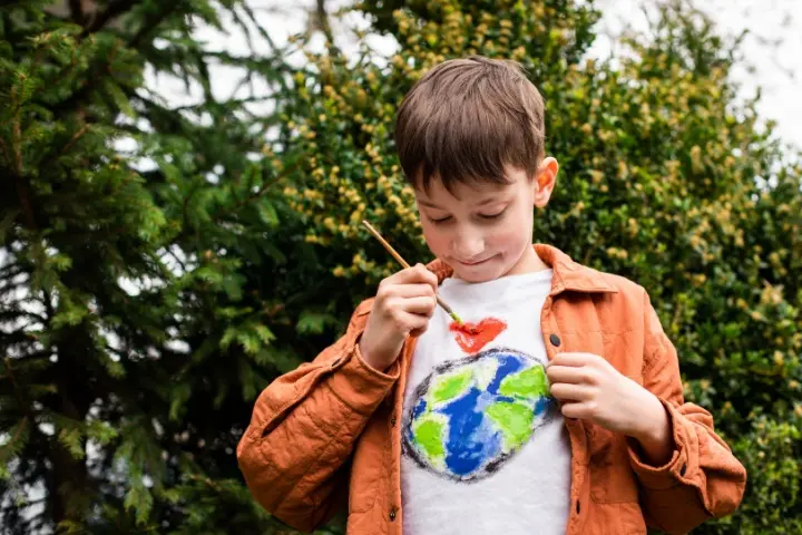 Drawing on cloth drawing ideas for kids