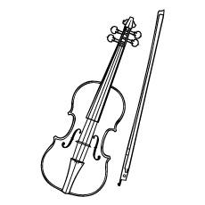 violin coloring pages