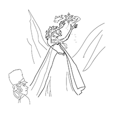 Elsa wrecking her wrath, Frozen coloring page