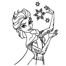 anna and elsa coloring pages easy