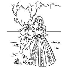 FROZEN movie part 3 coloring page