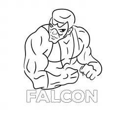 Falcon, Avengers coloring page
