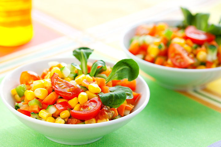Fiesta salad, healthy meal during pregnancy